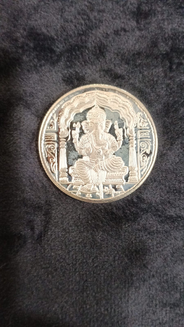 Shri Ganesha Silver Coin