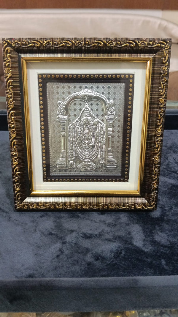 Silver Plated Tirupati Balaji Photo Frame